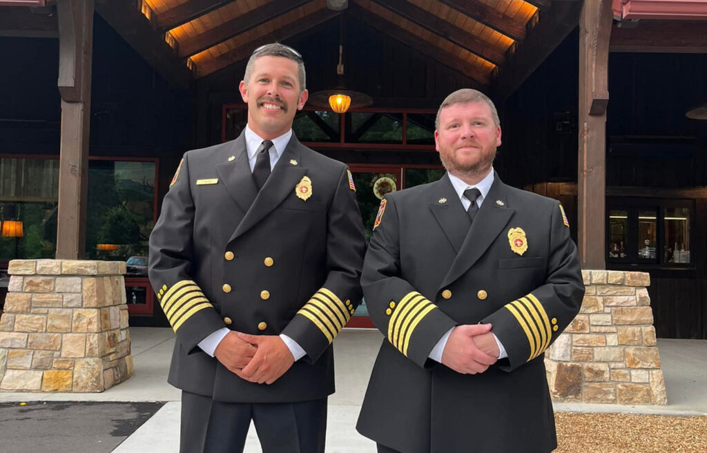 Fire Chief Tyler Burr & Asst Chief Will Treen