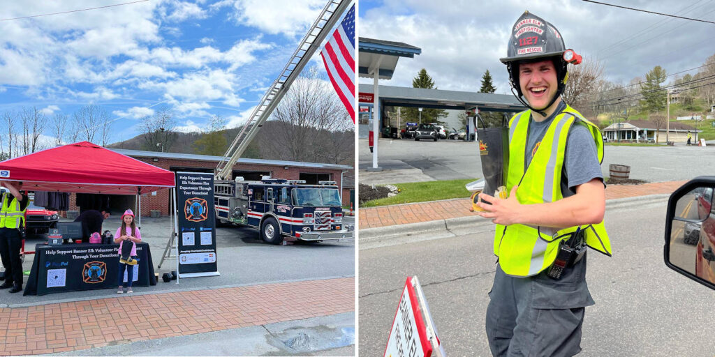 Boot Drive Donations Banner Elk Fire Dept